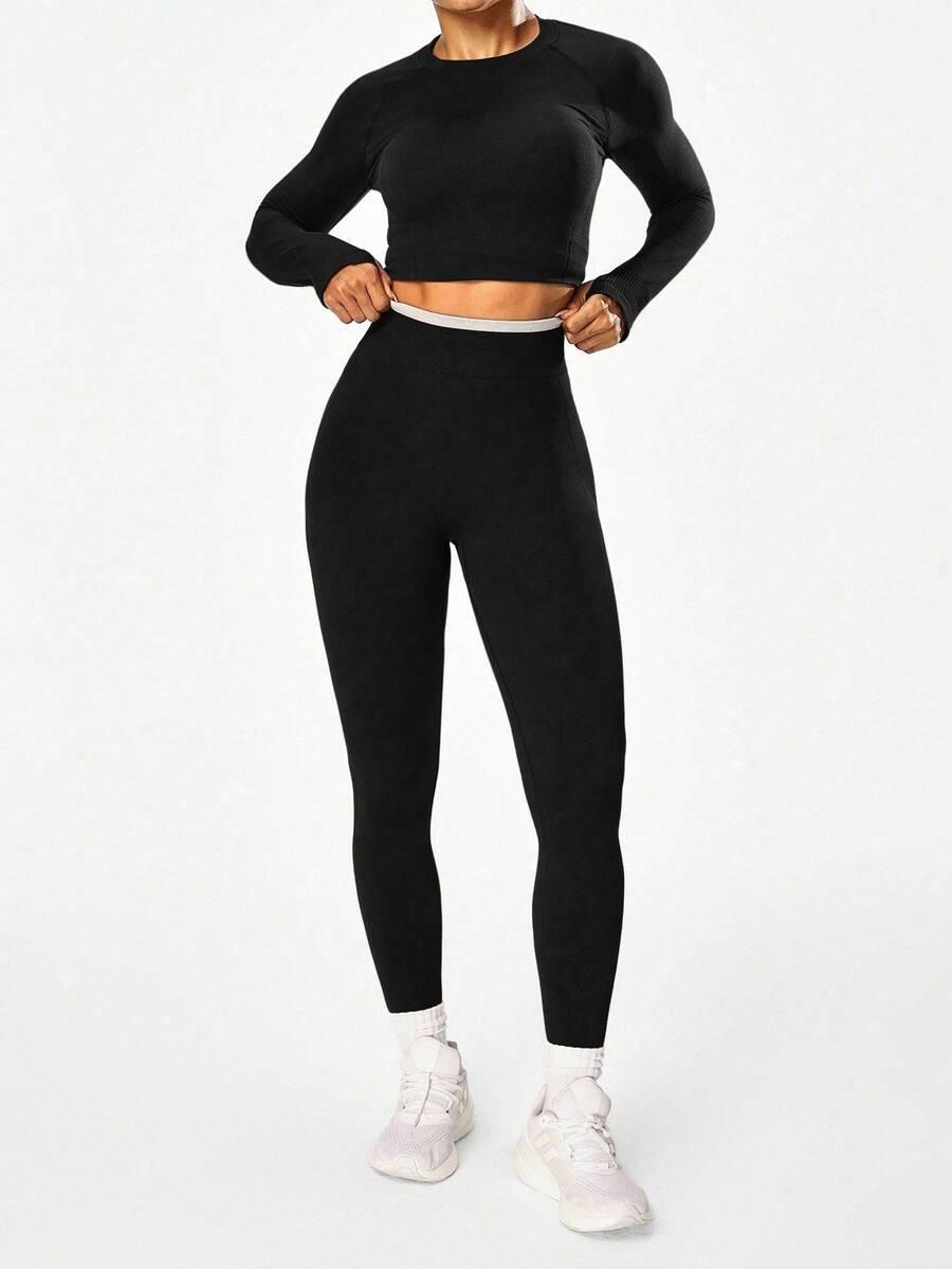 CZARNE LEGGINSY WYSOKI STAN