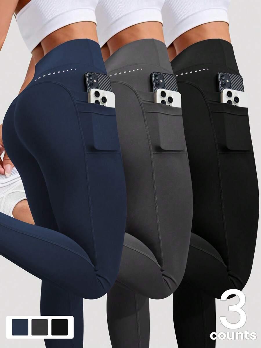 legginsy wysoki stan 2-pack