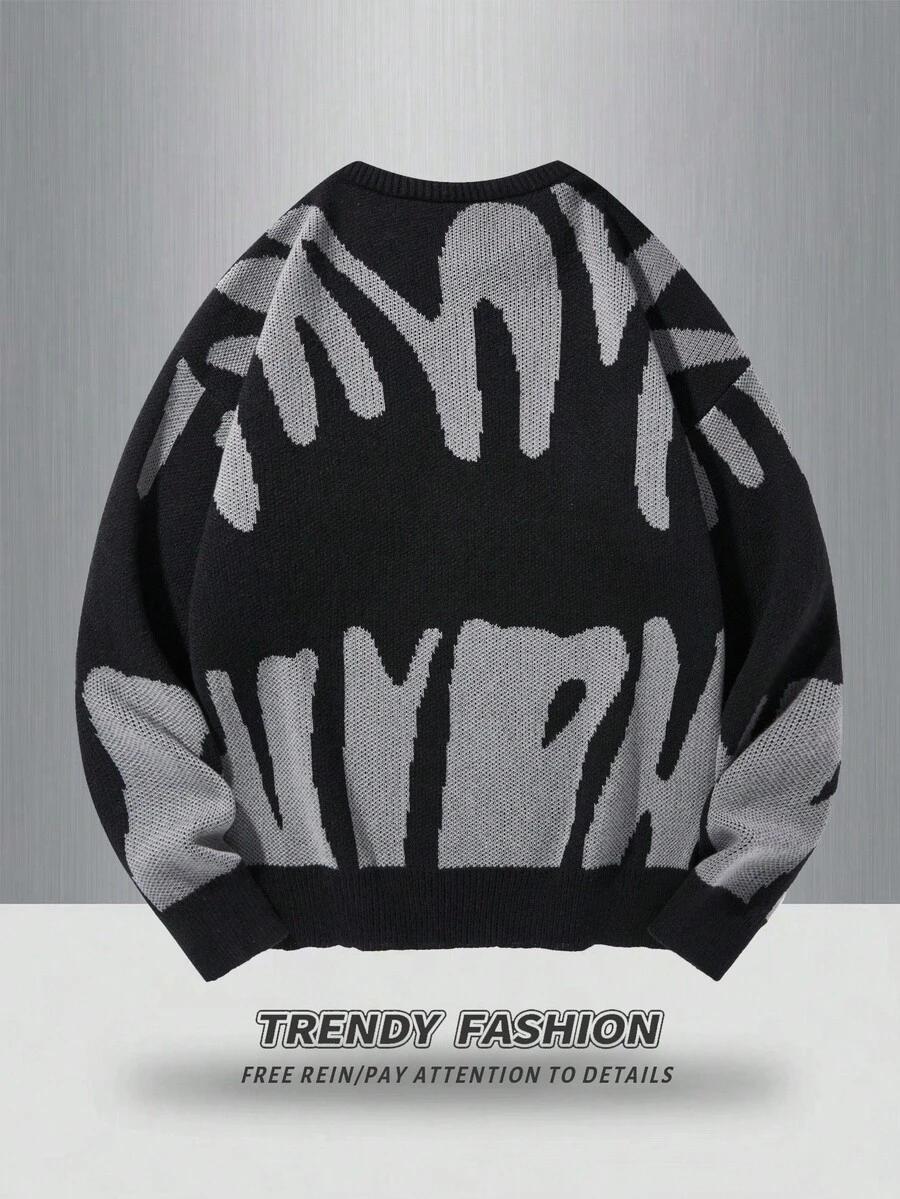 dzianinowy sweter wzór