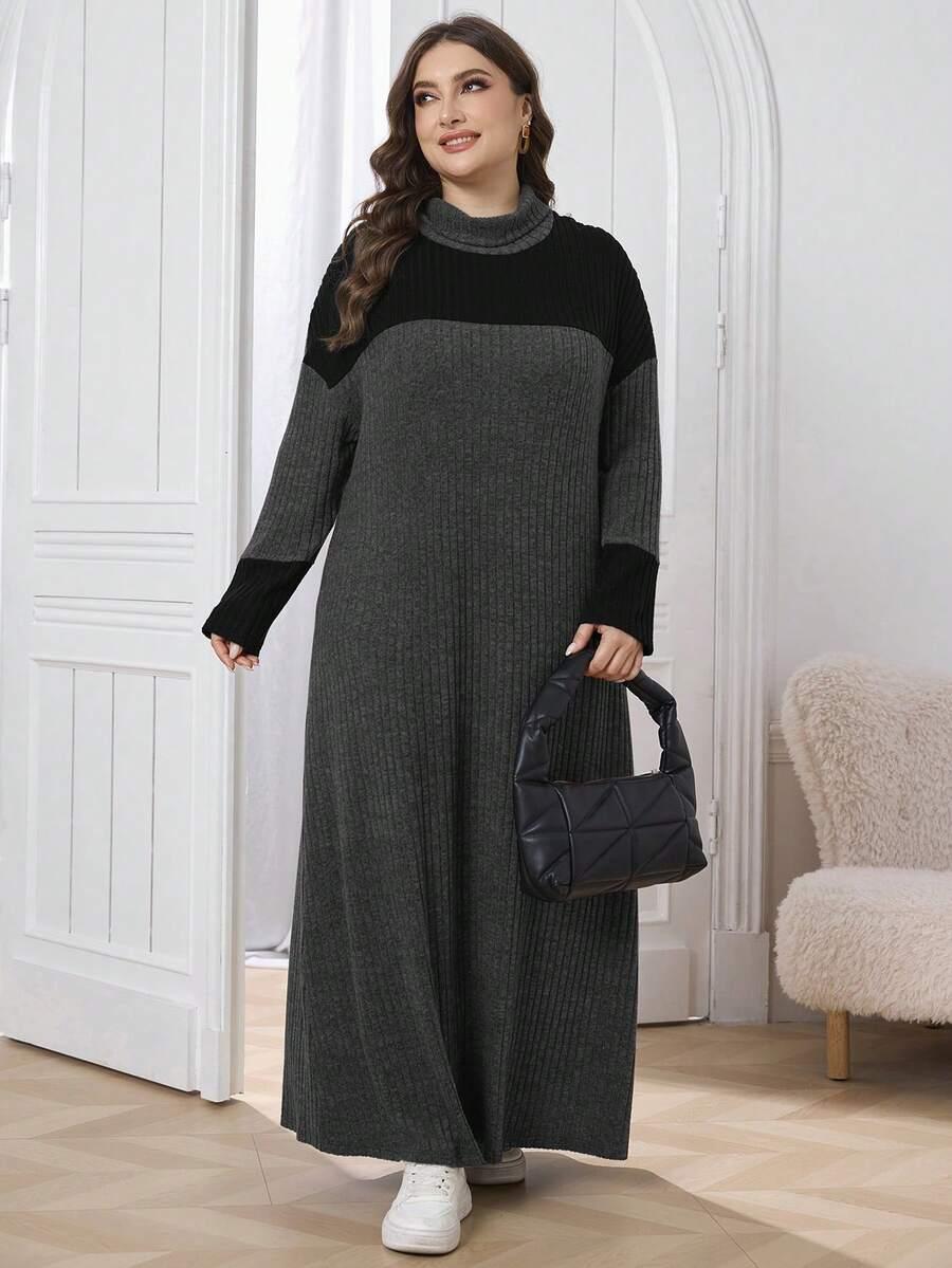 SZARA MAXI SUKIENKA 
