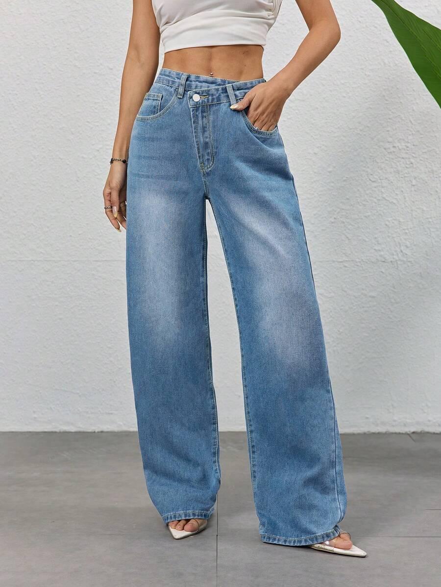 NIEBIESKIE SPODNIE JEANS