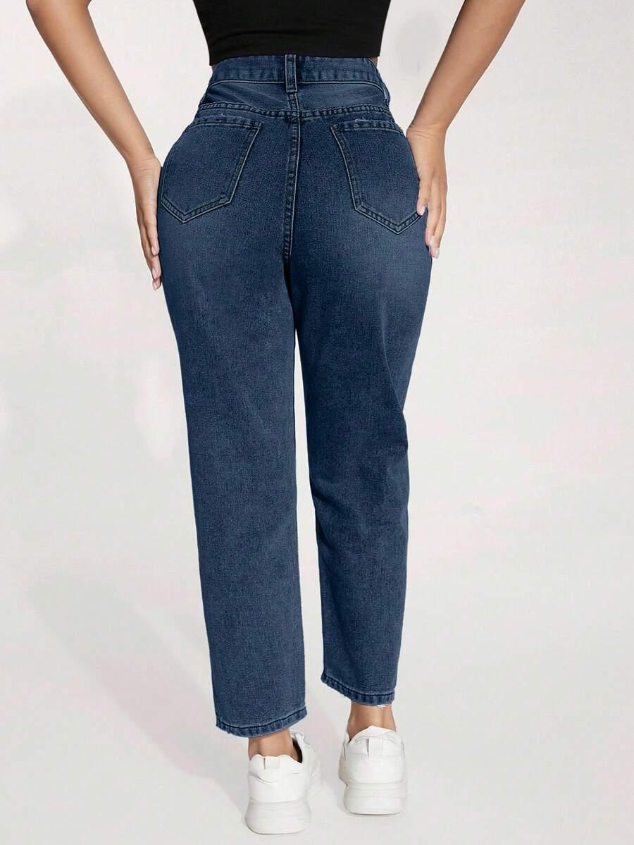 spodnie z przetarciami vintage jeans