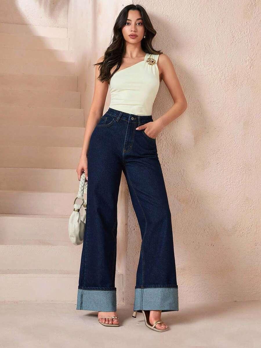 NIEBIESKIE SPODNIE JEANS