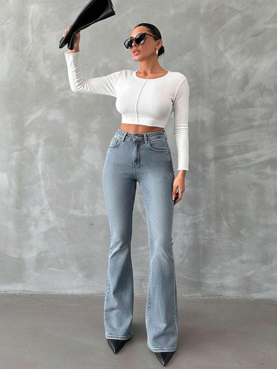 NIEBIESKIE SPODNIE JEANS