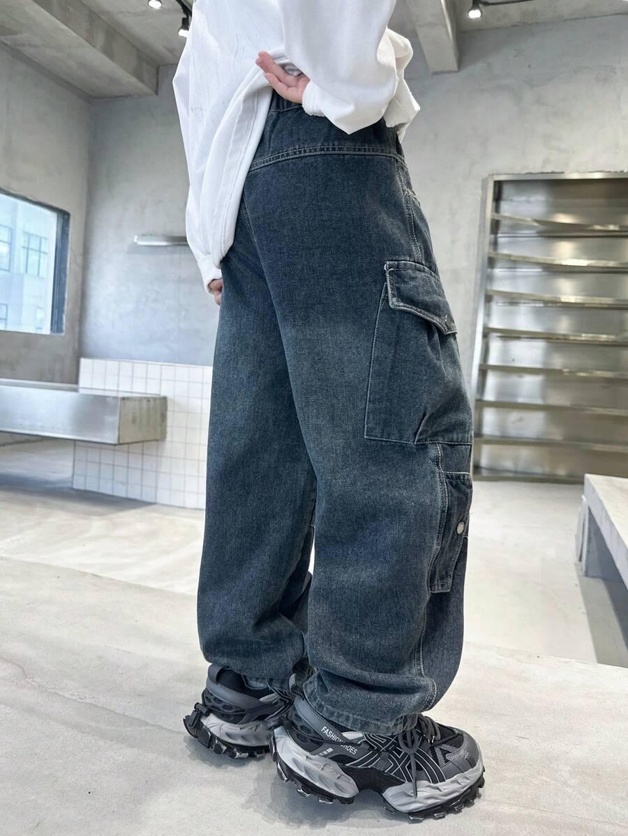 SPODNIE JEANS KIESZENIE