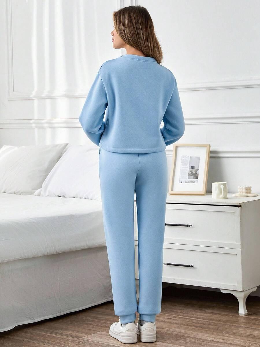 KOMPLET BLUZA SPODNIE 