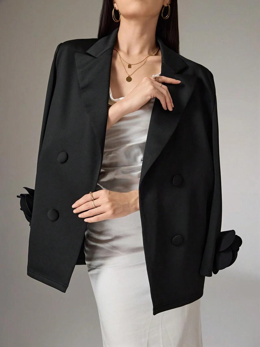 czarna elegancka marynarka