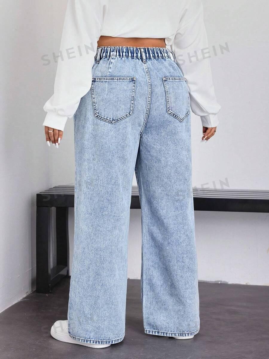 NIEBIESKIE SPODNIE JEANS