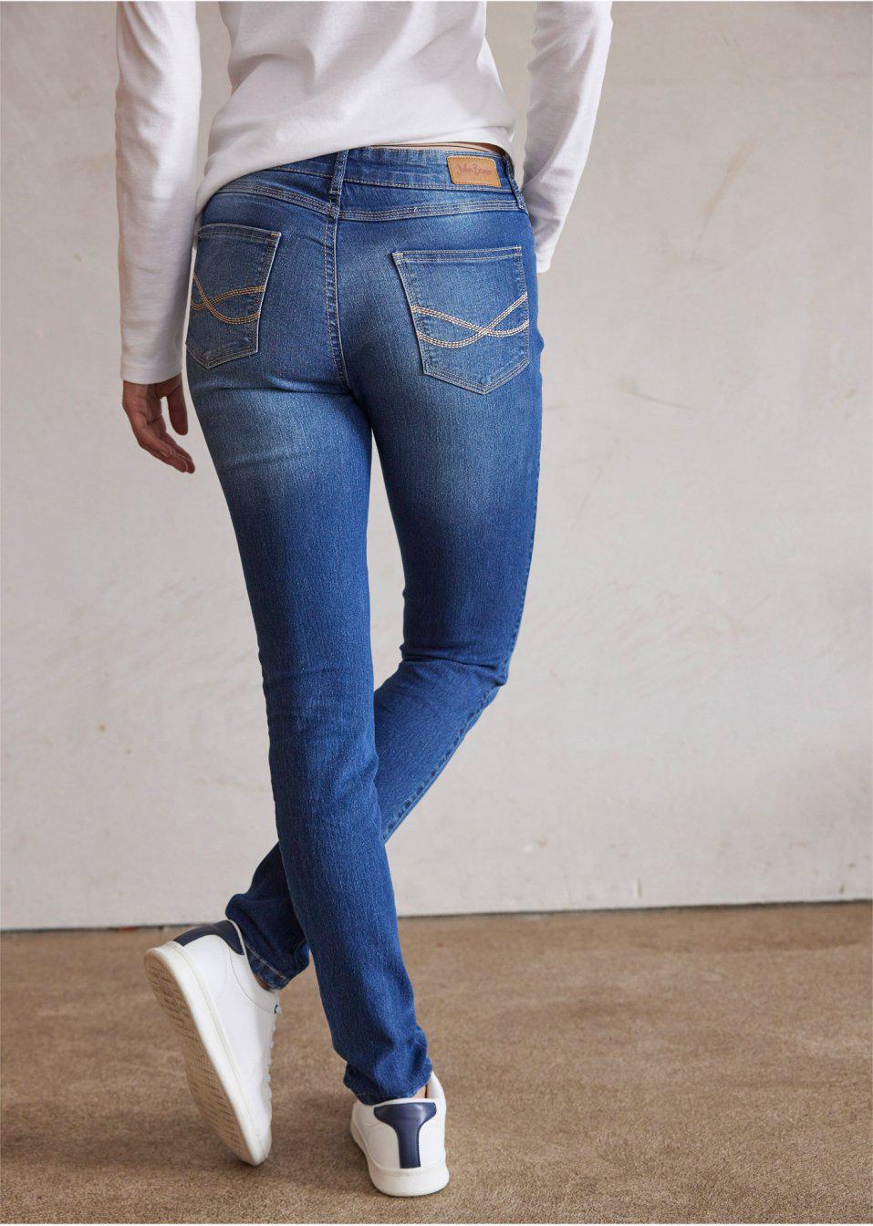 ELASTYCZNE PROSTE JEANSY