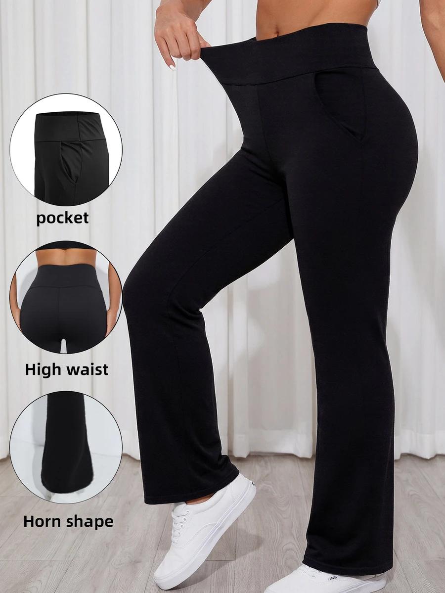 CZARNE LEGGINSY DZWONY