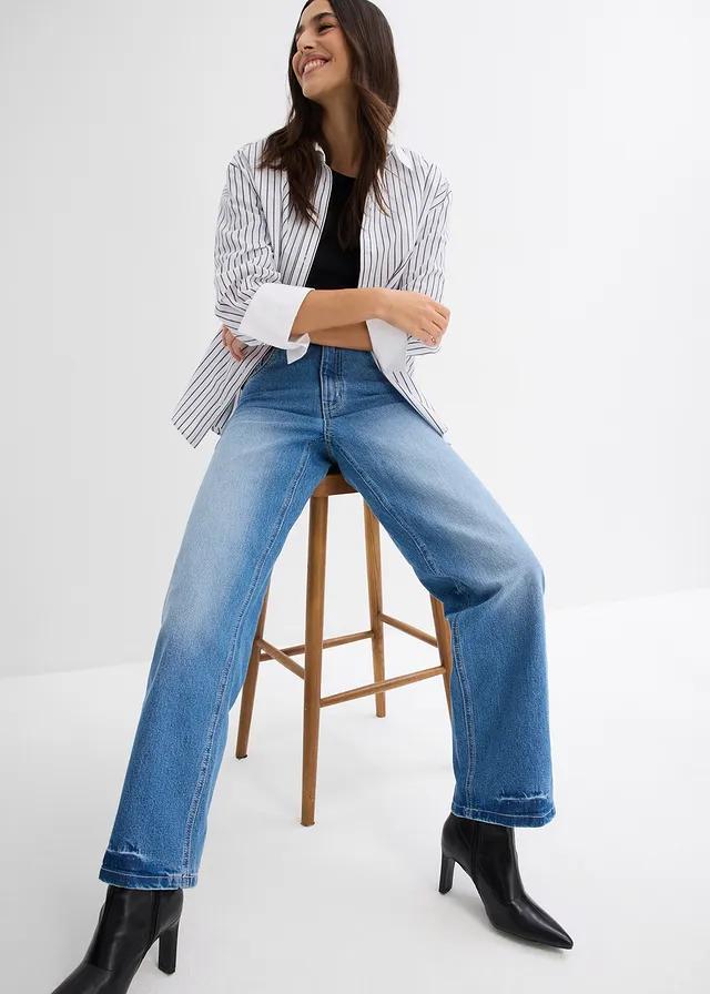 NIEBIESKIE SPODNIE JEANS