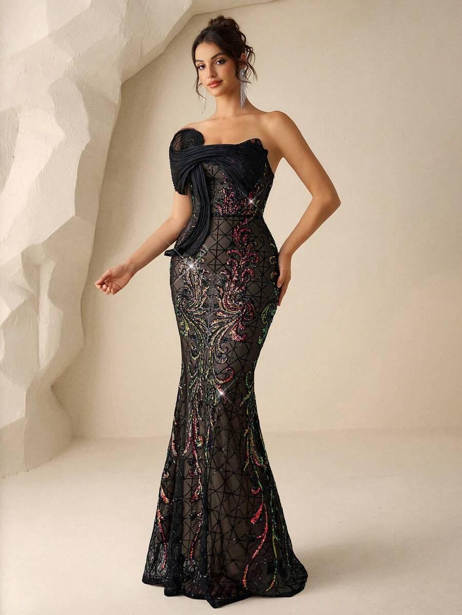 MAXI SUKIENKA CEKINY