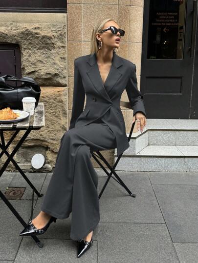 szare spodnie casual