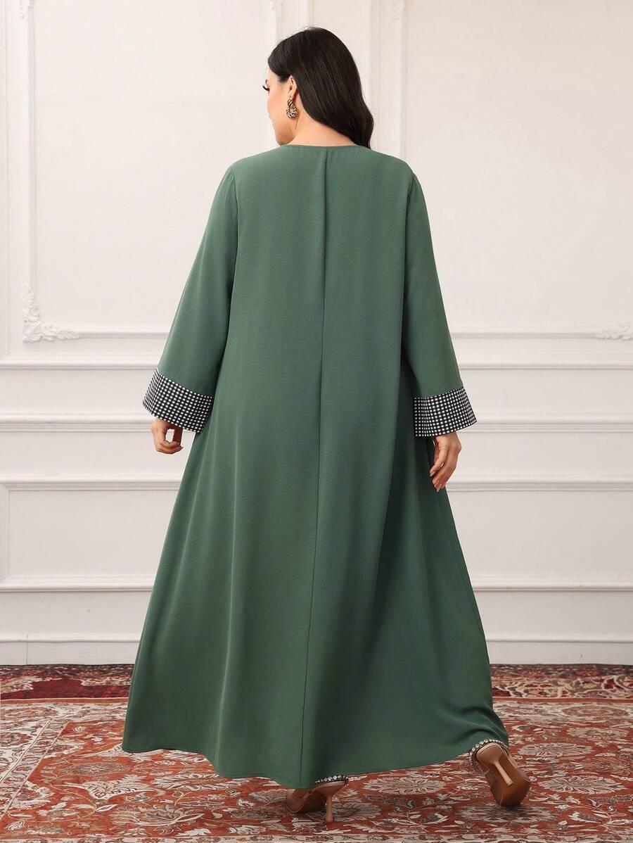 ZIELONA SUKIENKA MAXI PRINT
