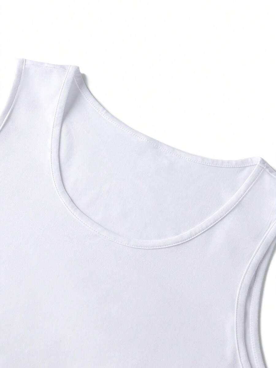 BIAŁA KOSZULKA BEZ RĘKAWÓW 3-pack
