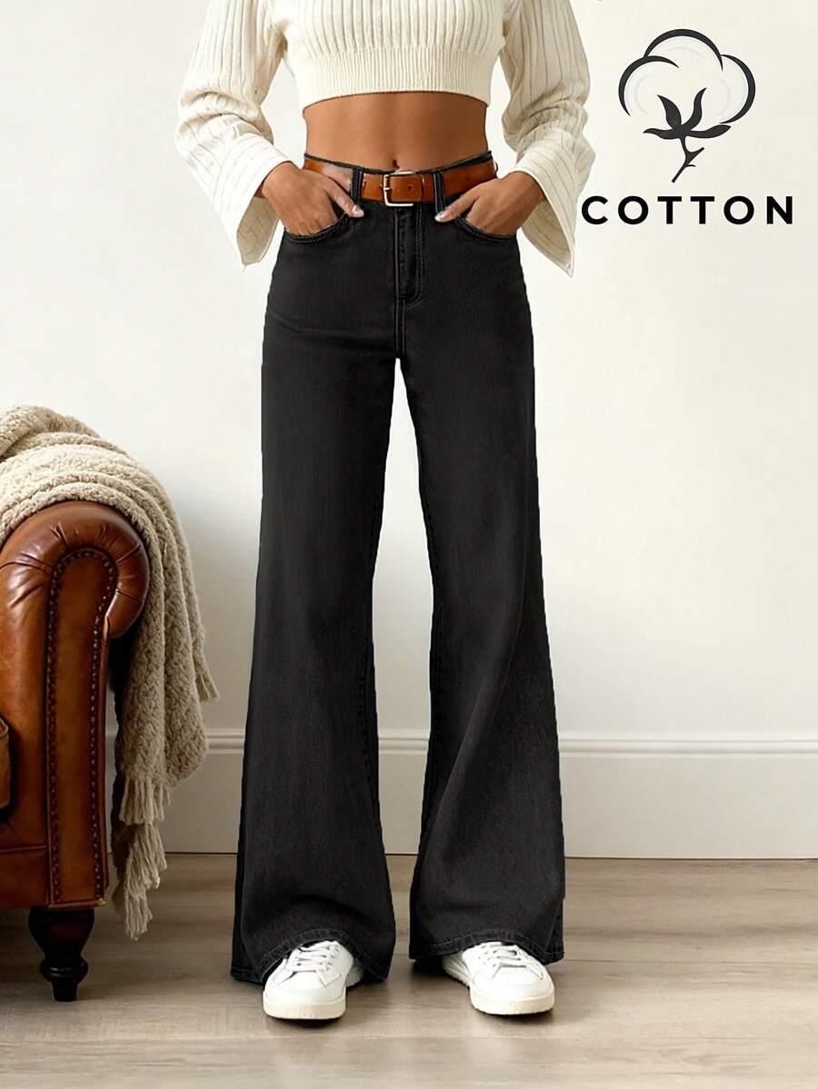 czarne spodnie jeans 