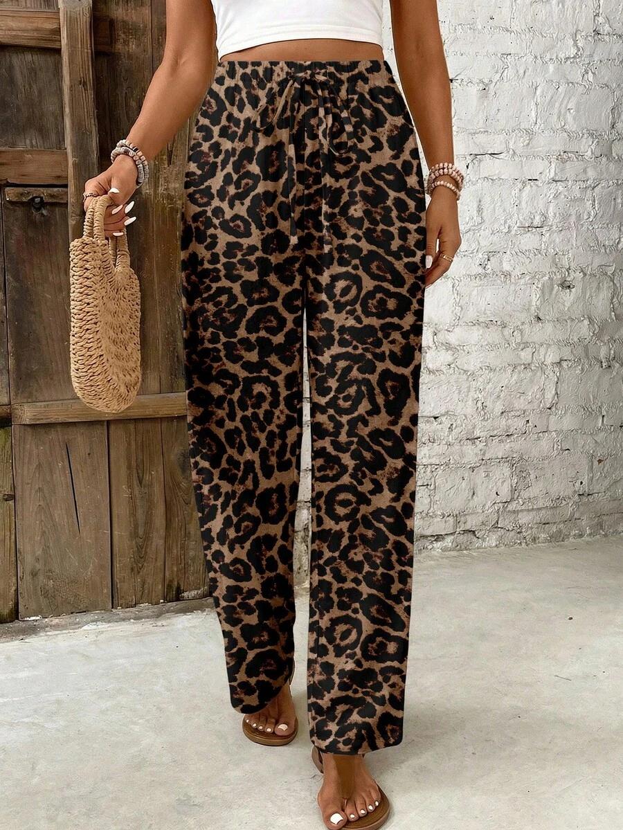 SPODNIE ANIMAL PRINT casual