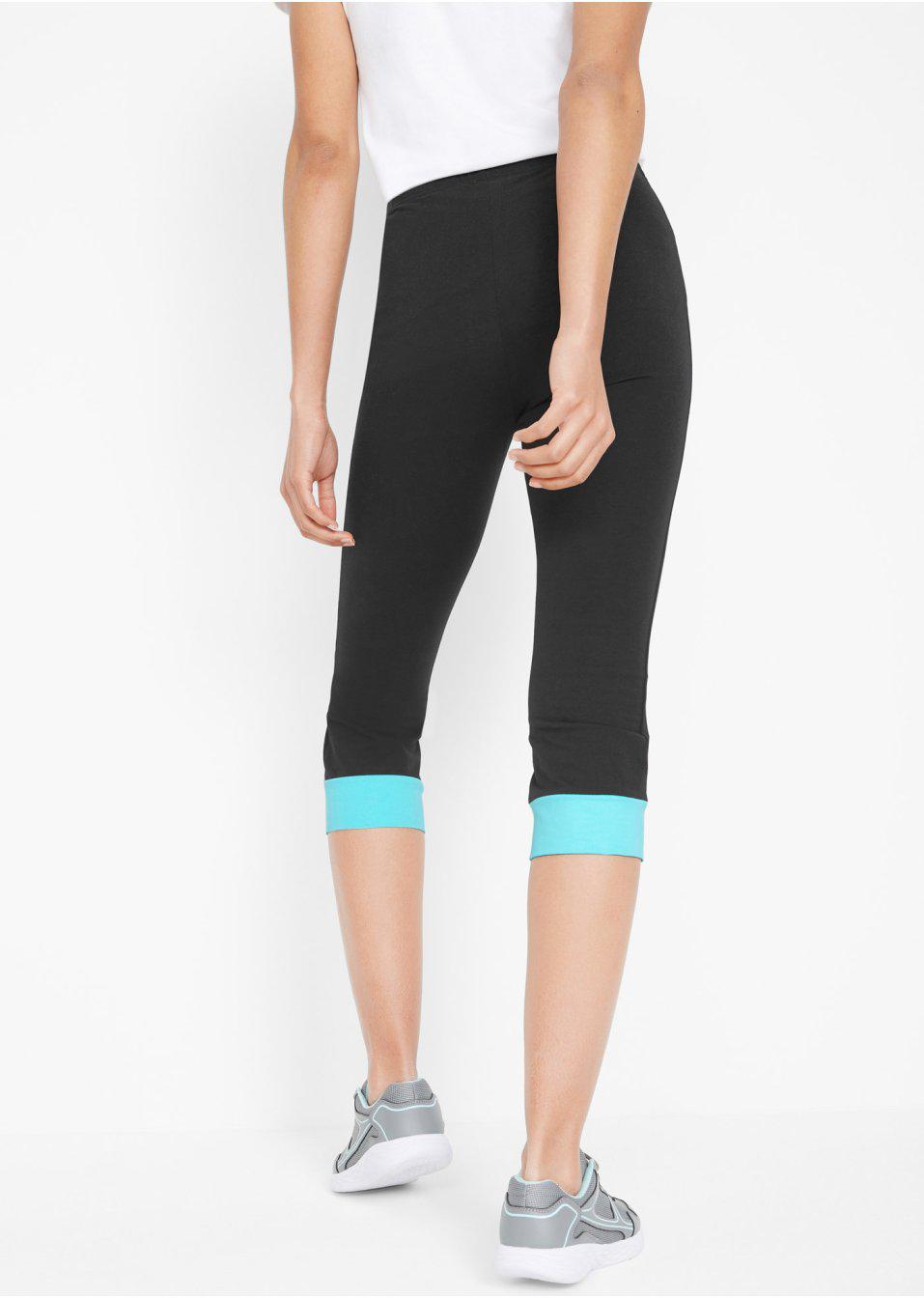 CZARNE LEGGINSY 3/4