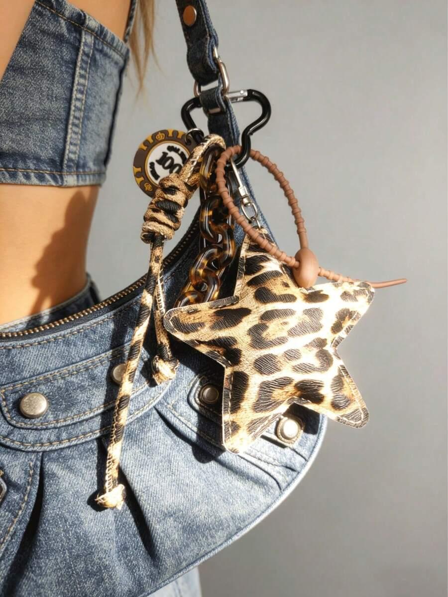 brelok gwiazda animal print