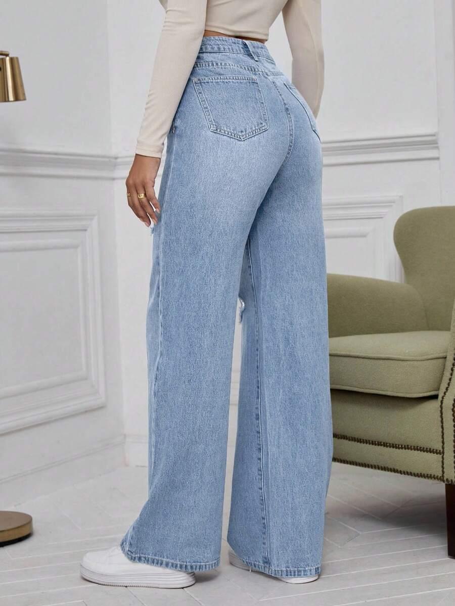 NIEBIESKIE SPODNIE JEANS 