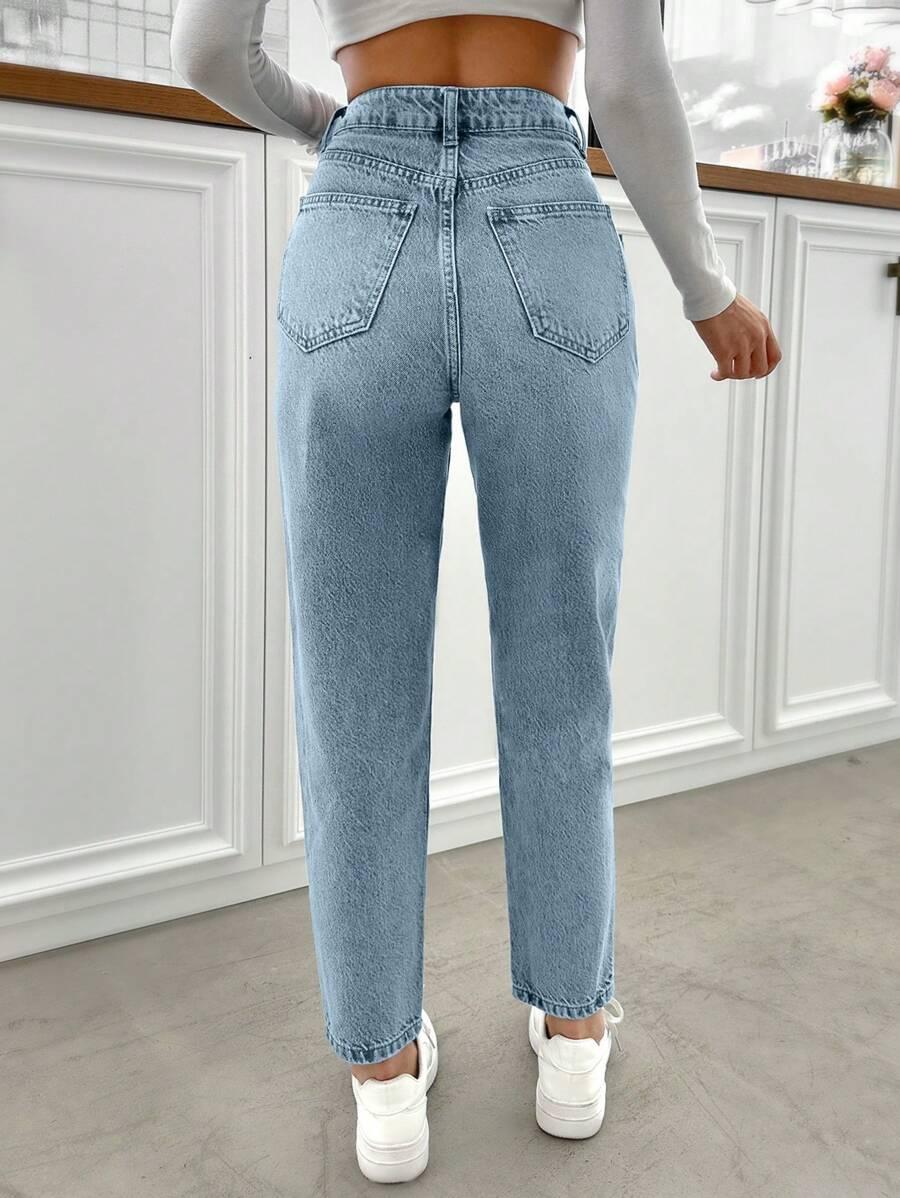 NIEBIESKIE SPODNIE JEANS