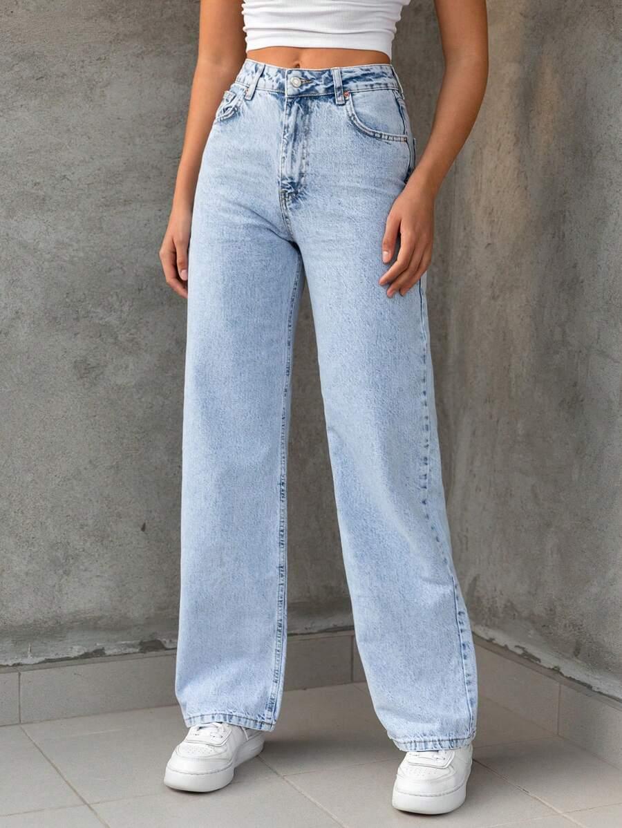 NIEBIESKIE SPODNIE JEANS