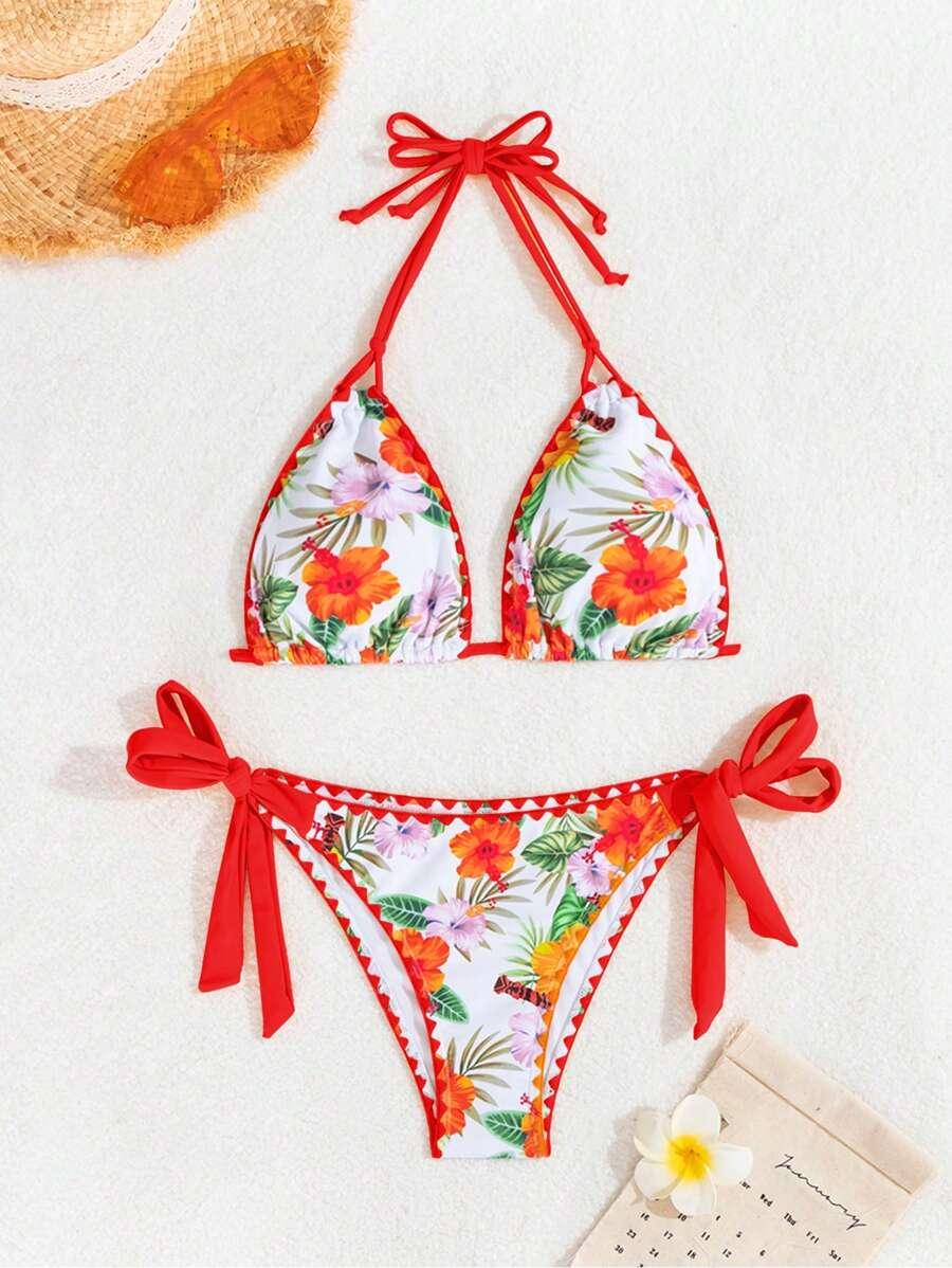 góra od bikini kwiaty