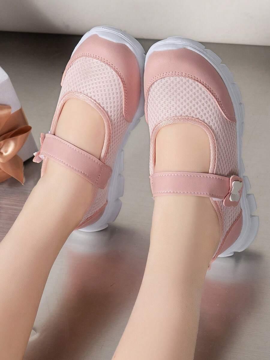 RÓŻOWE BUTY RZEPA