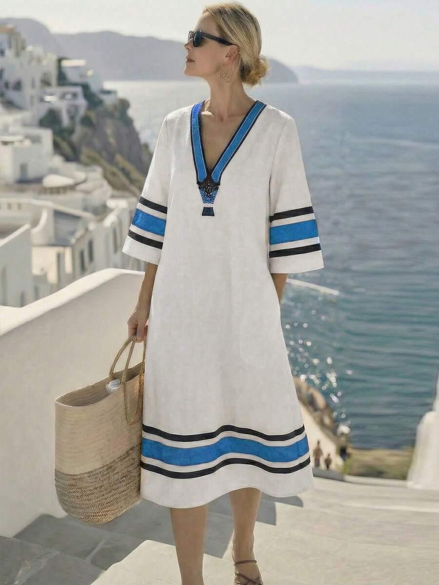 sukienka v neck