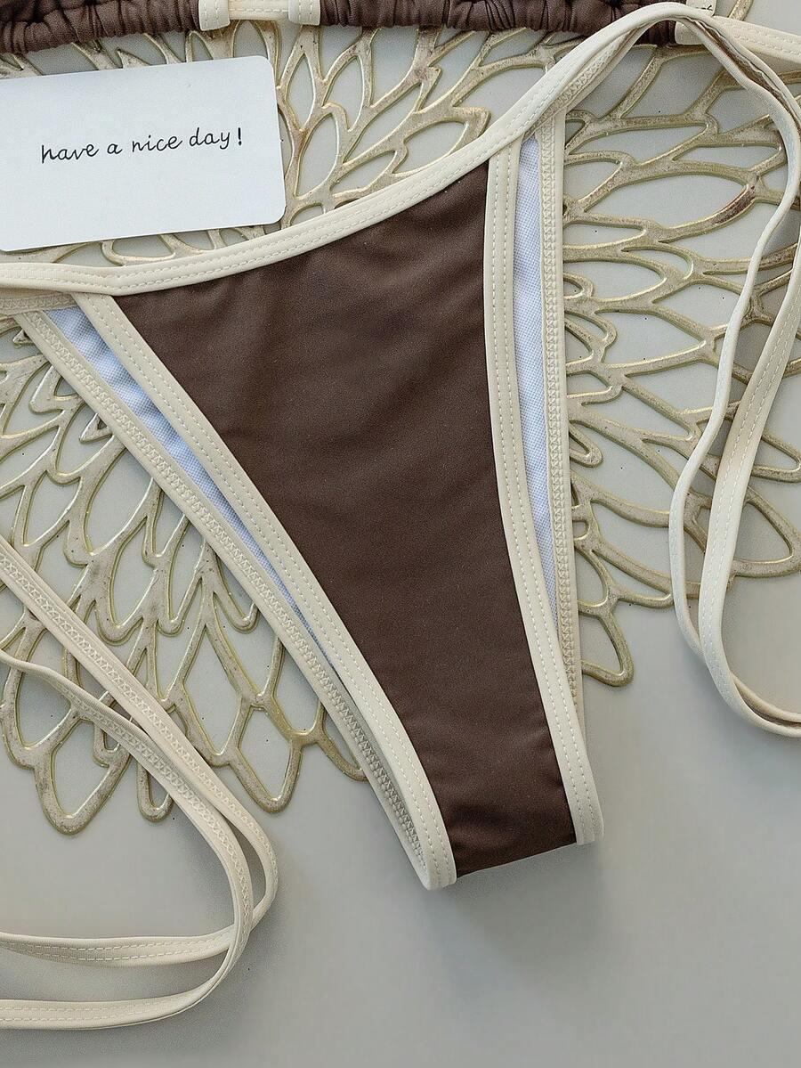 brązowy dół od bikini