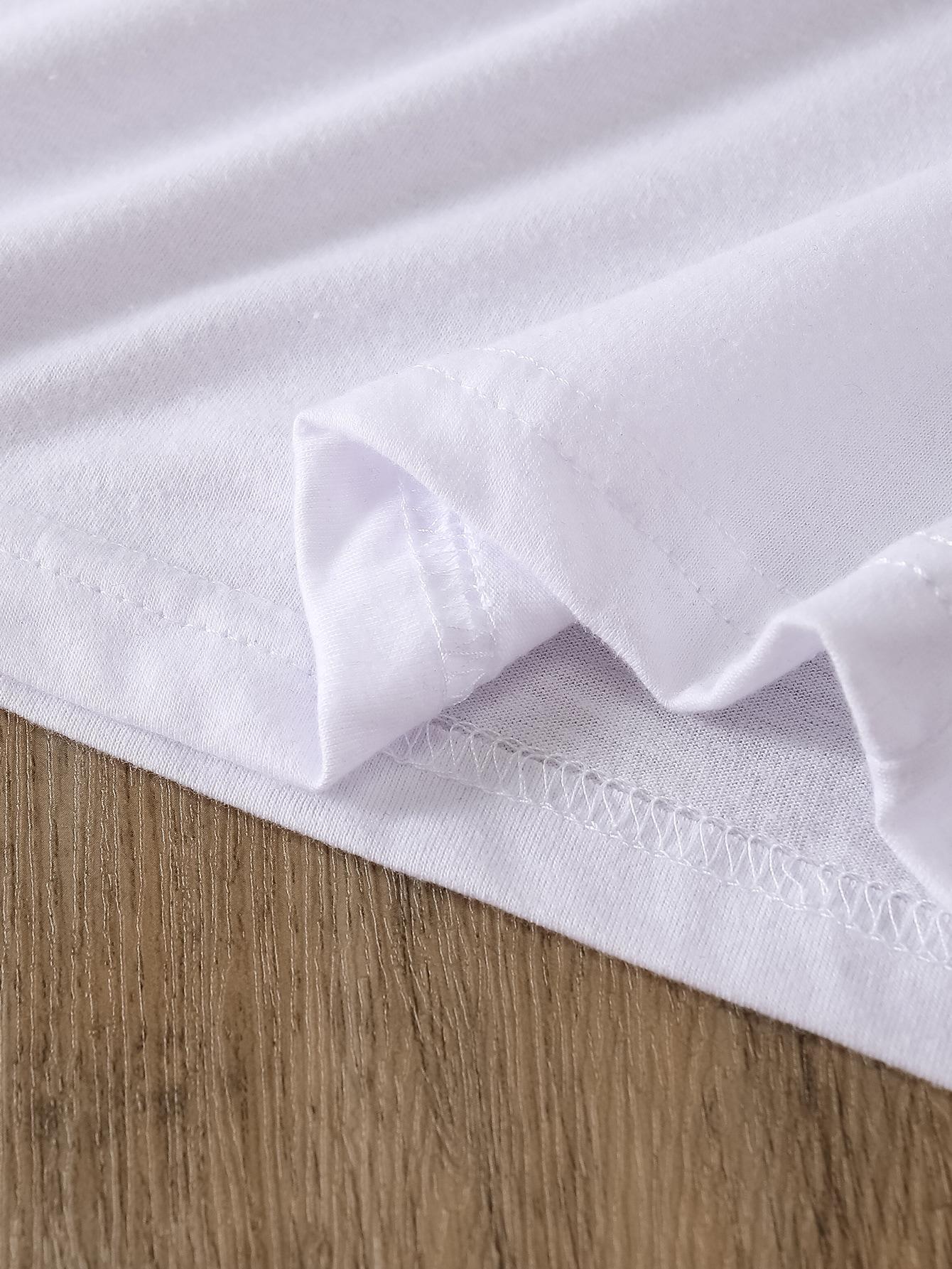 BIAŁY KLASYCZNY T-SHIRT BASIC