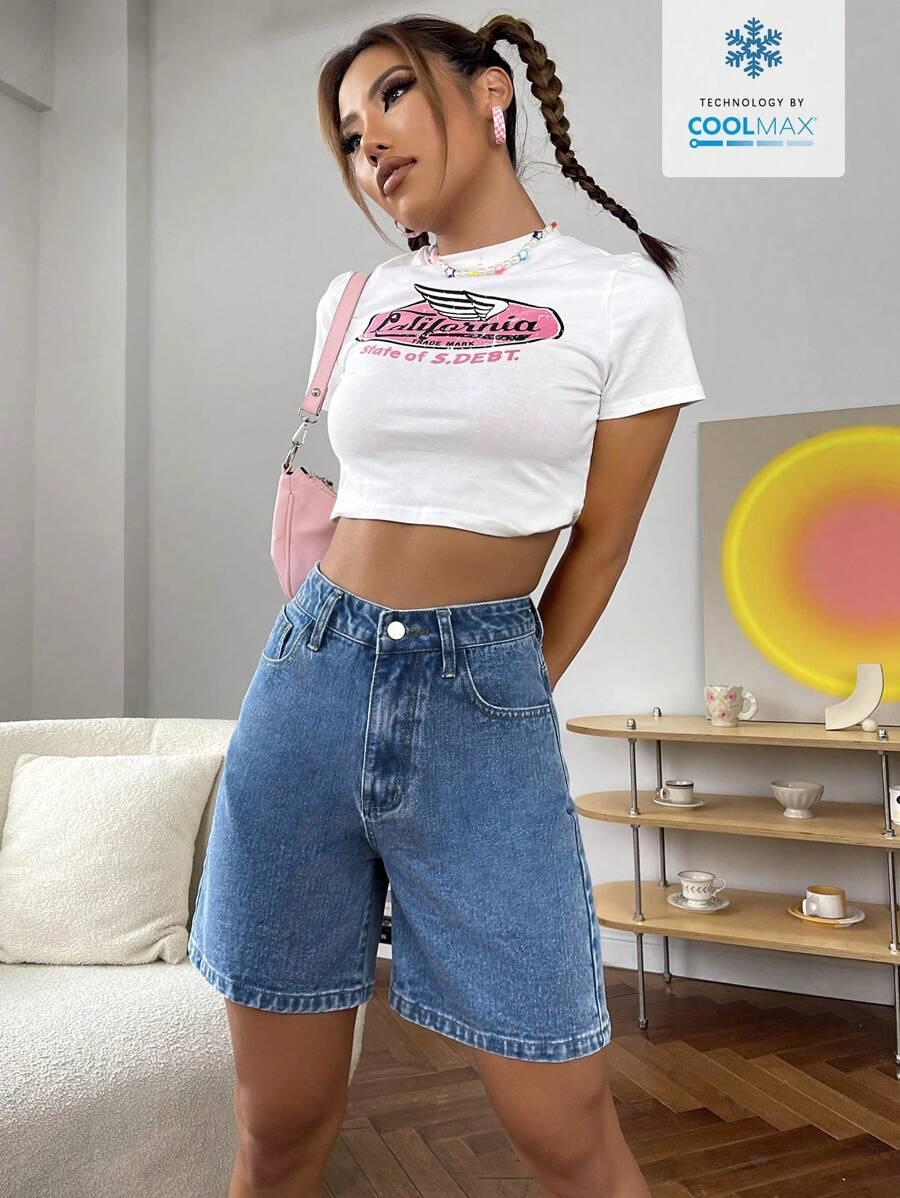 NIEBIESKIE SPODENKI JEANS