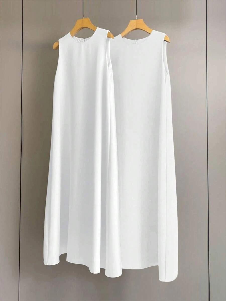 BIAŁA MAXI SUKIENKA 2-PACK