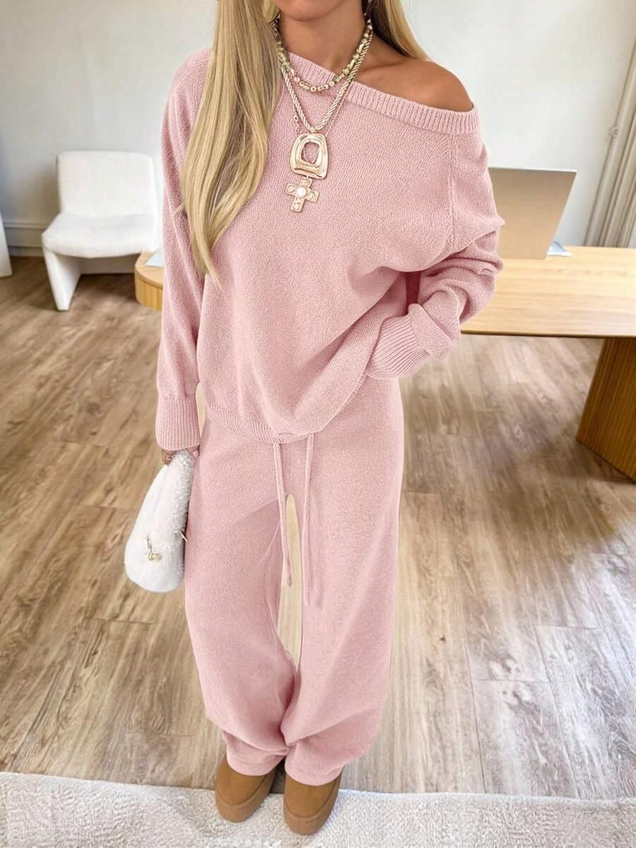 SWETER SPODNIE KOMPLET 