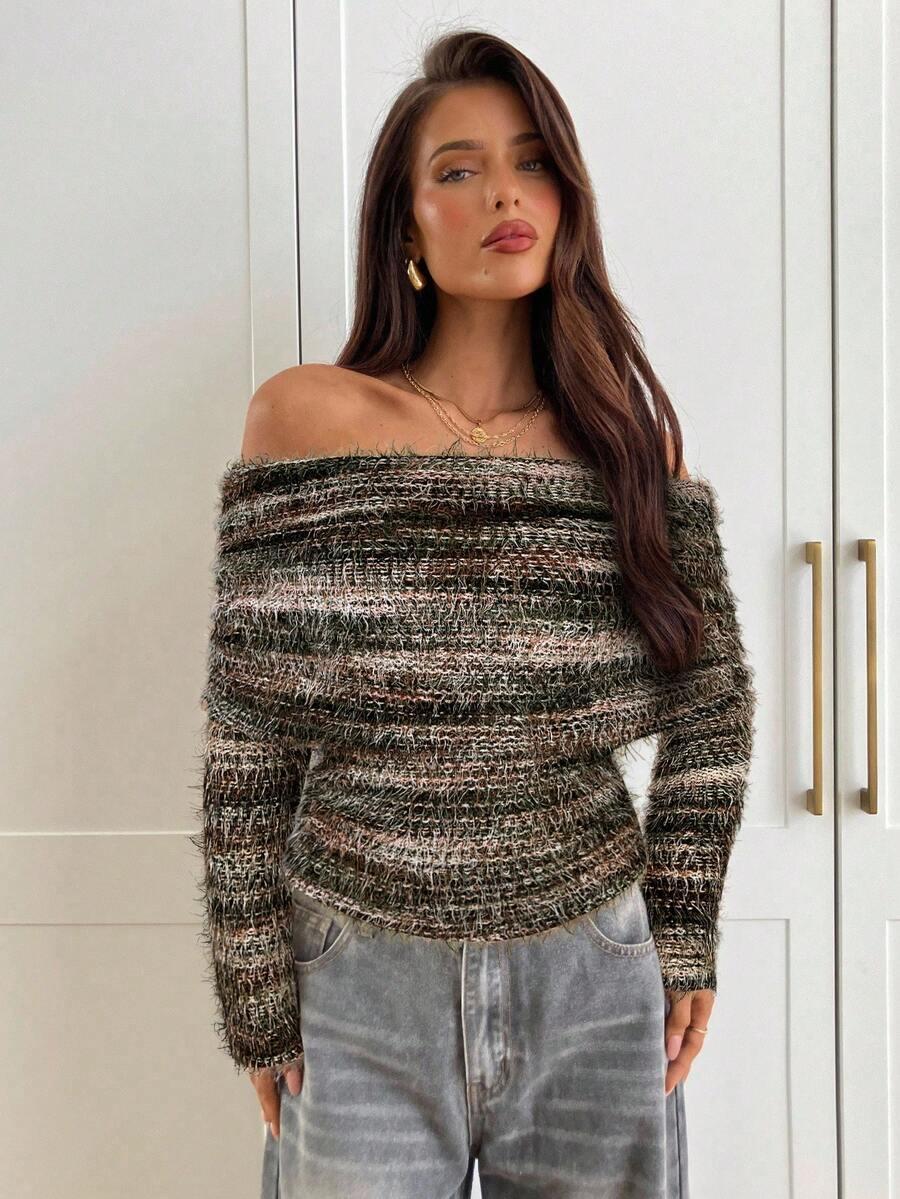 sweter odkryte ramiona