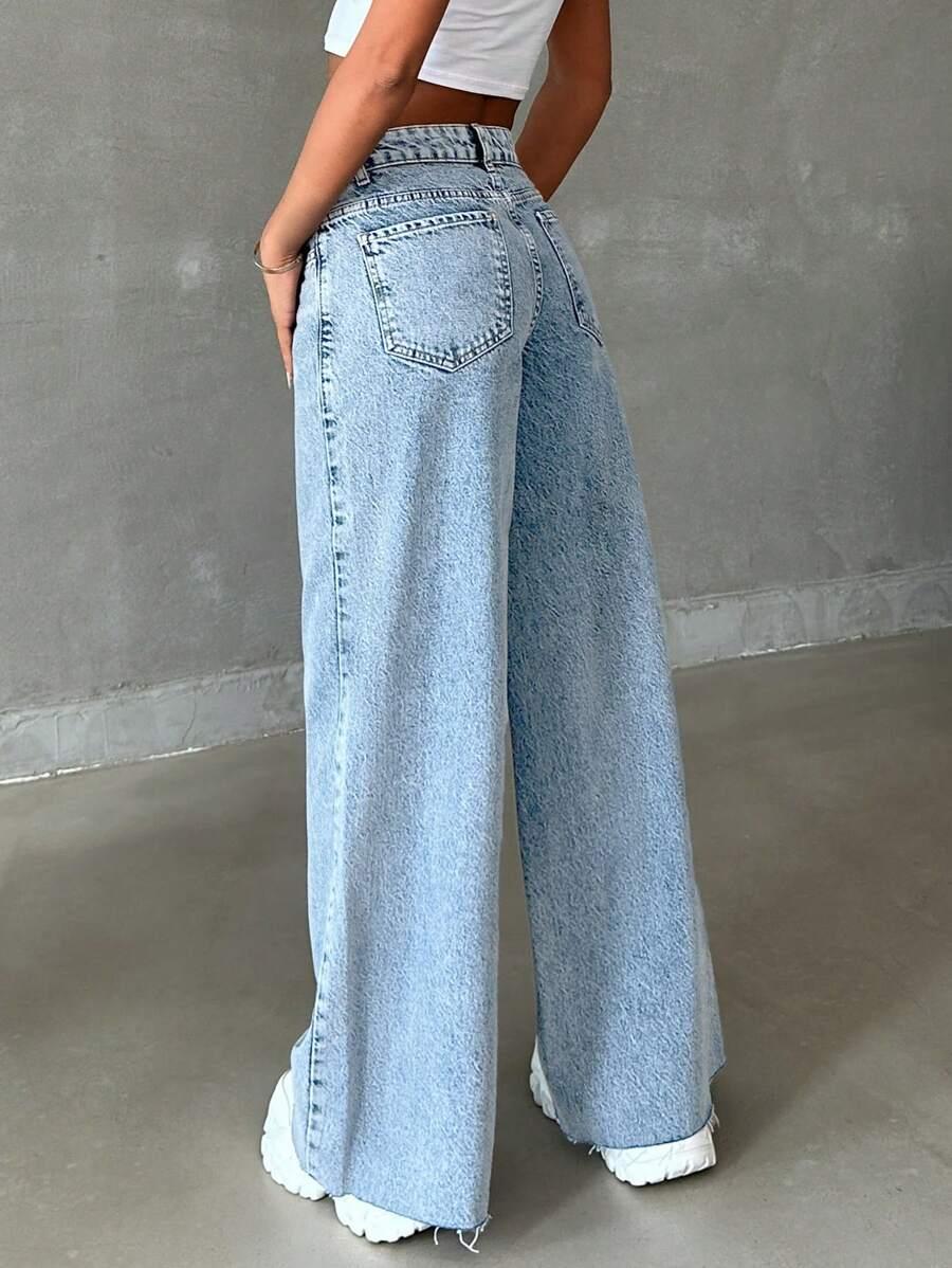 NIEBIESKIE SPODNIE JEANSY
