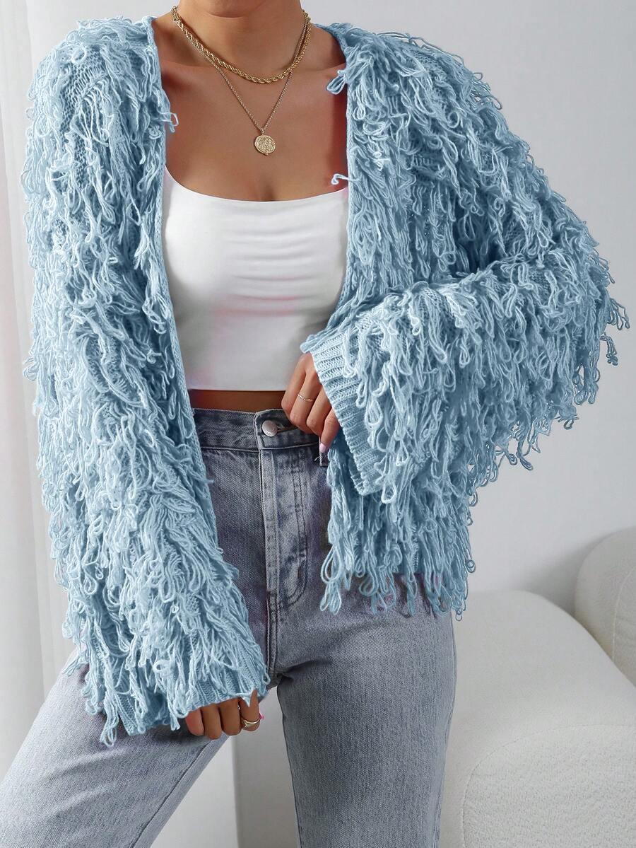NIEBIESKI SWETER KARDIGAN