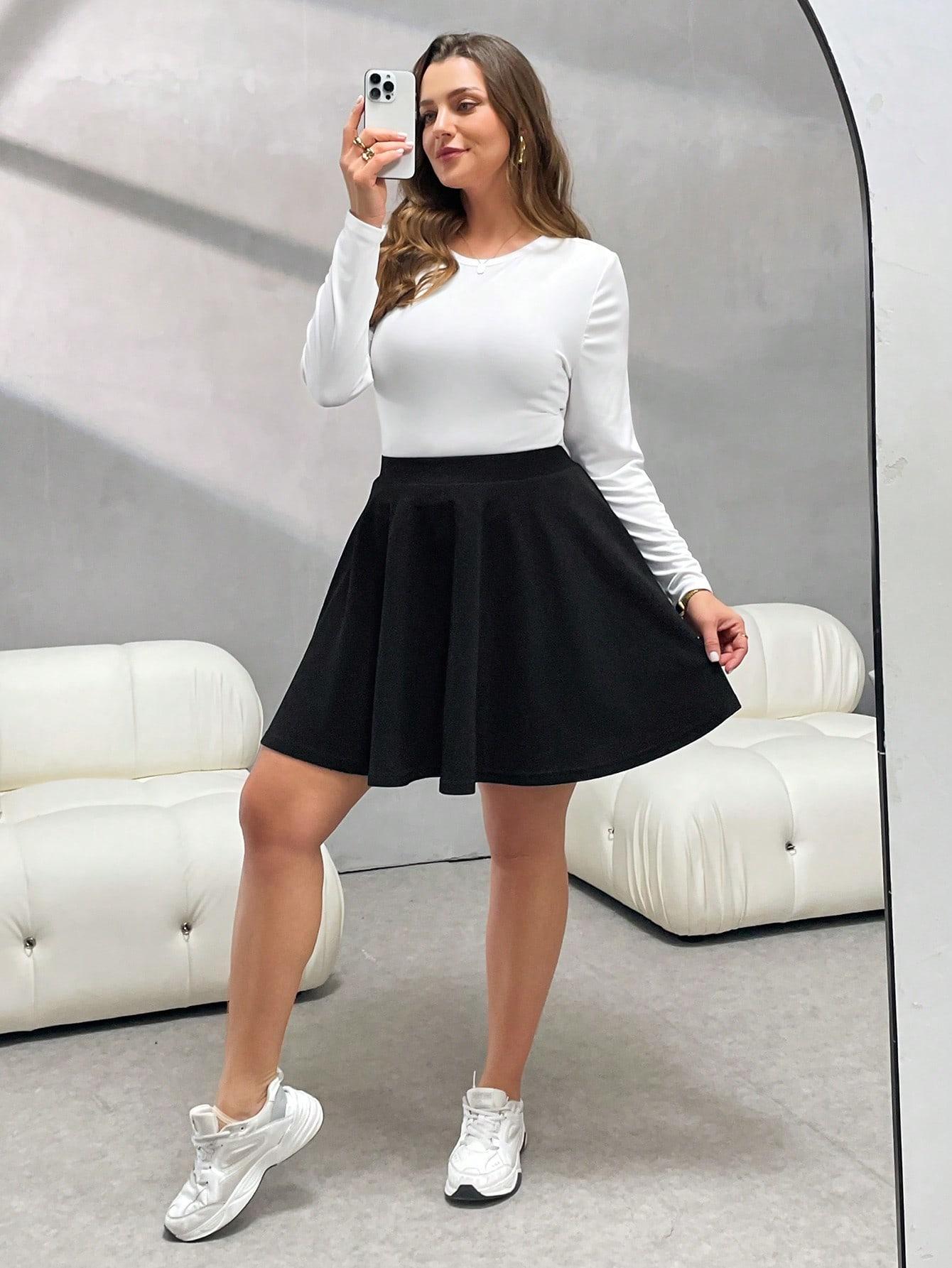 czarna mini spódnica