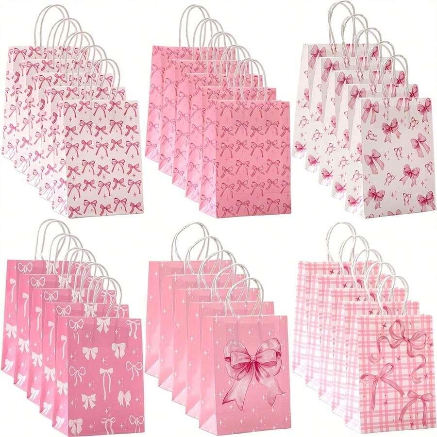 torebki prezentowe kokardy 12-pack