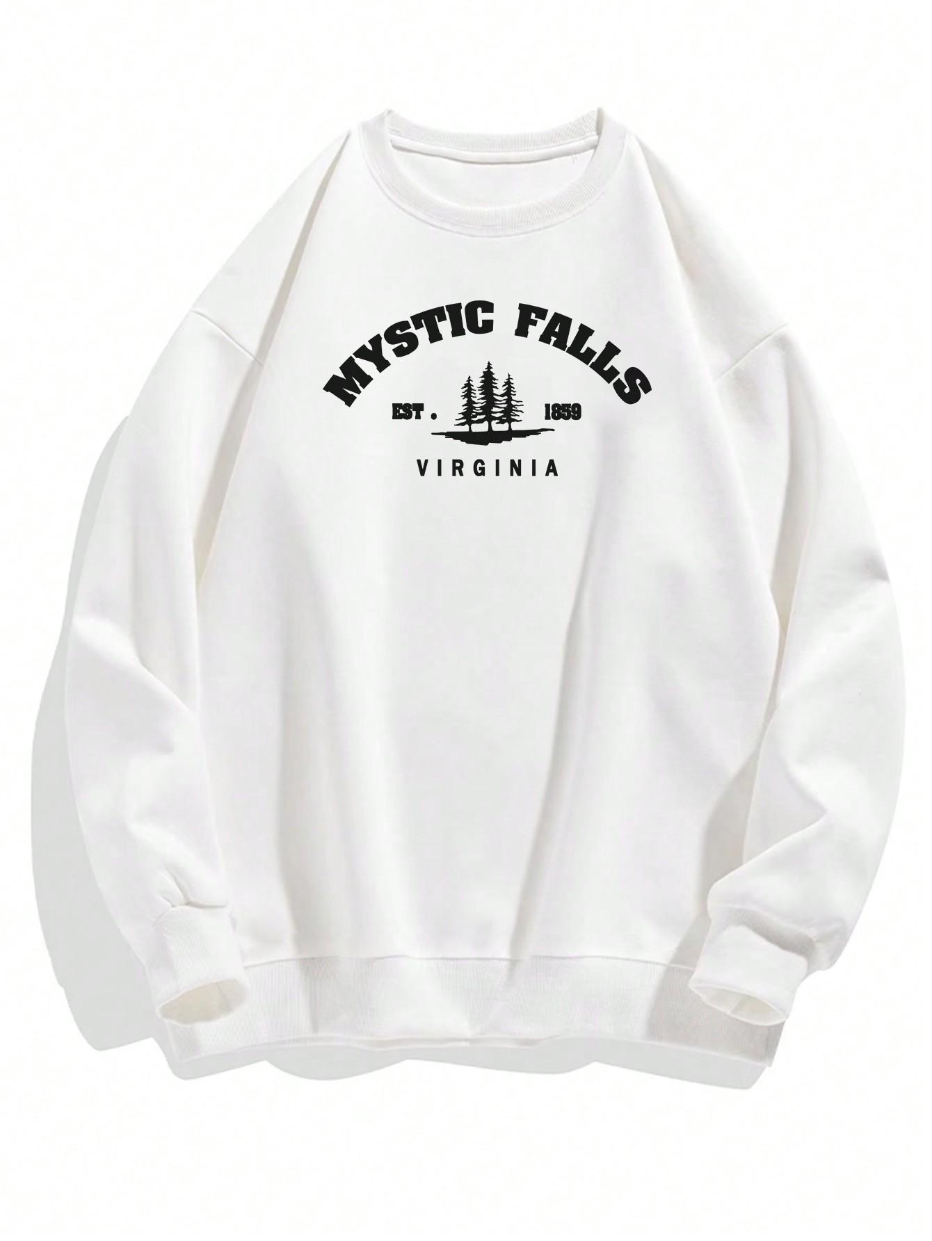 BIAŁA BLUZA NADRUK