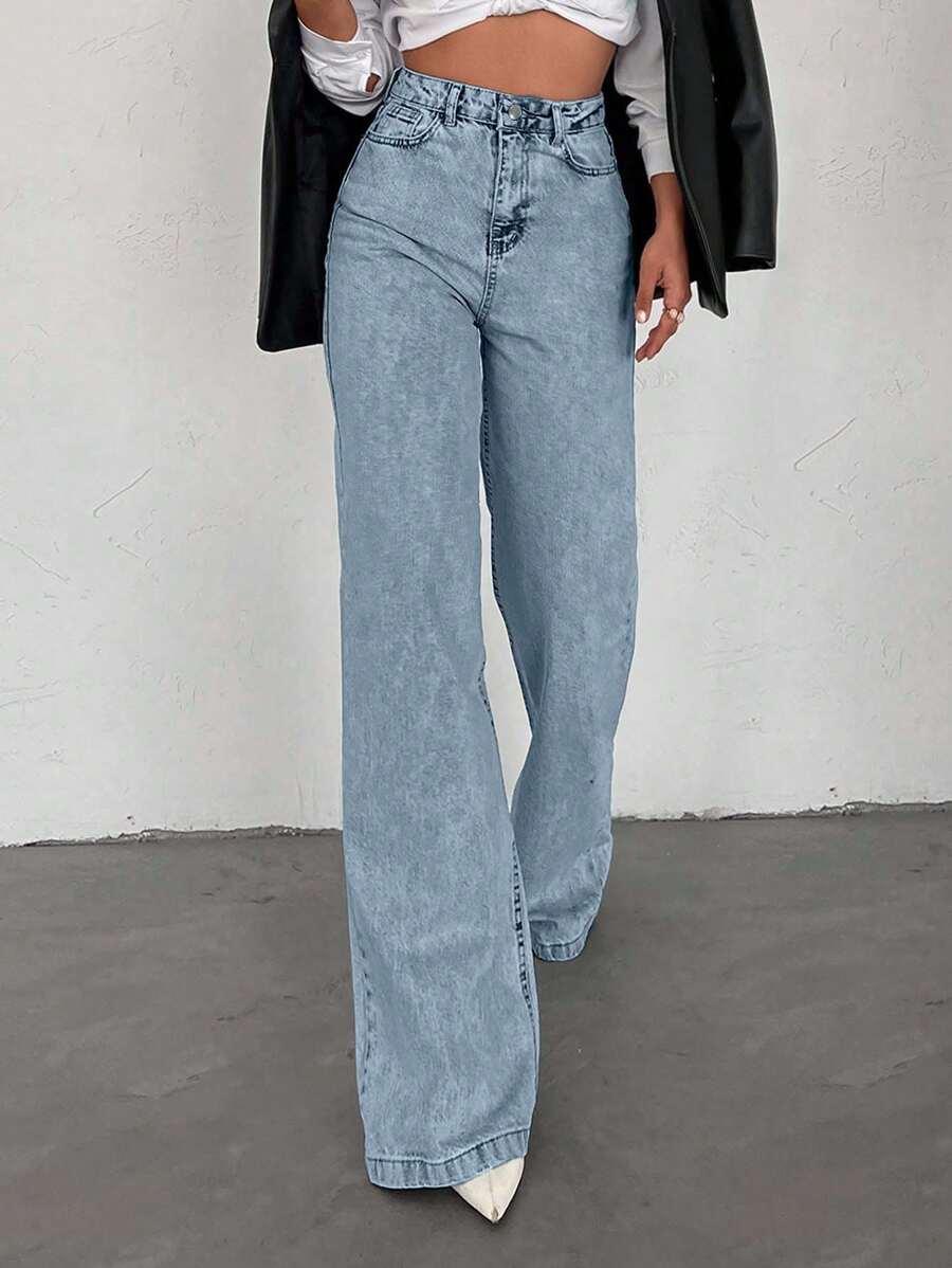 NIEBIESKIE SPODNIE JEANS 