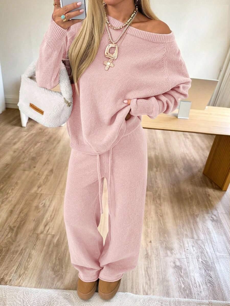 SWETER SPODNIE KOMPLET 