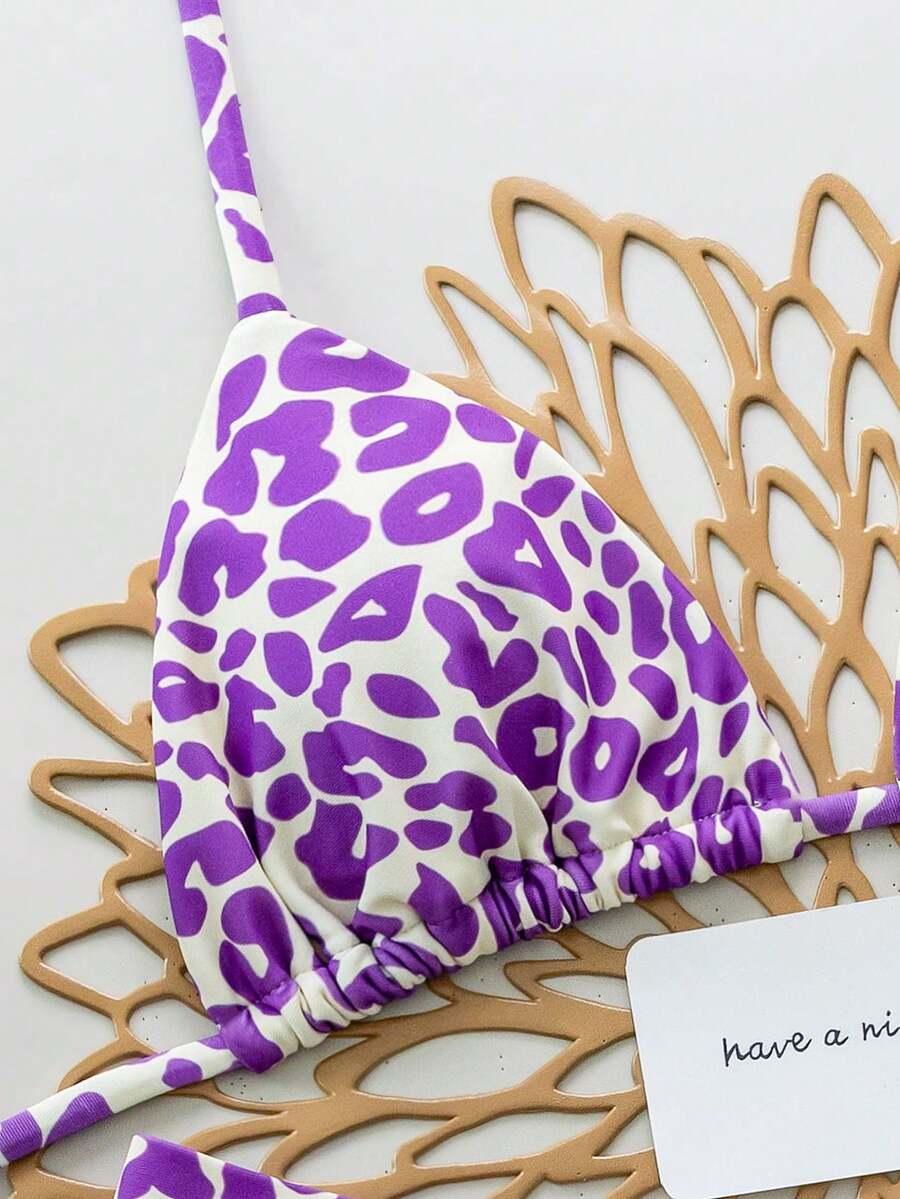DWUCZĘŚCIOWY STRÓJ KĄPIELOWY ANIMAL PRINT