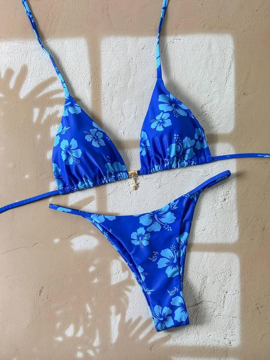 dół od bikini print 