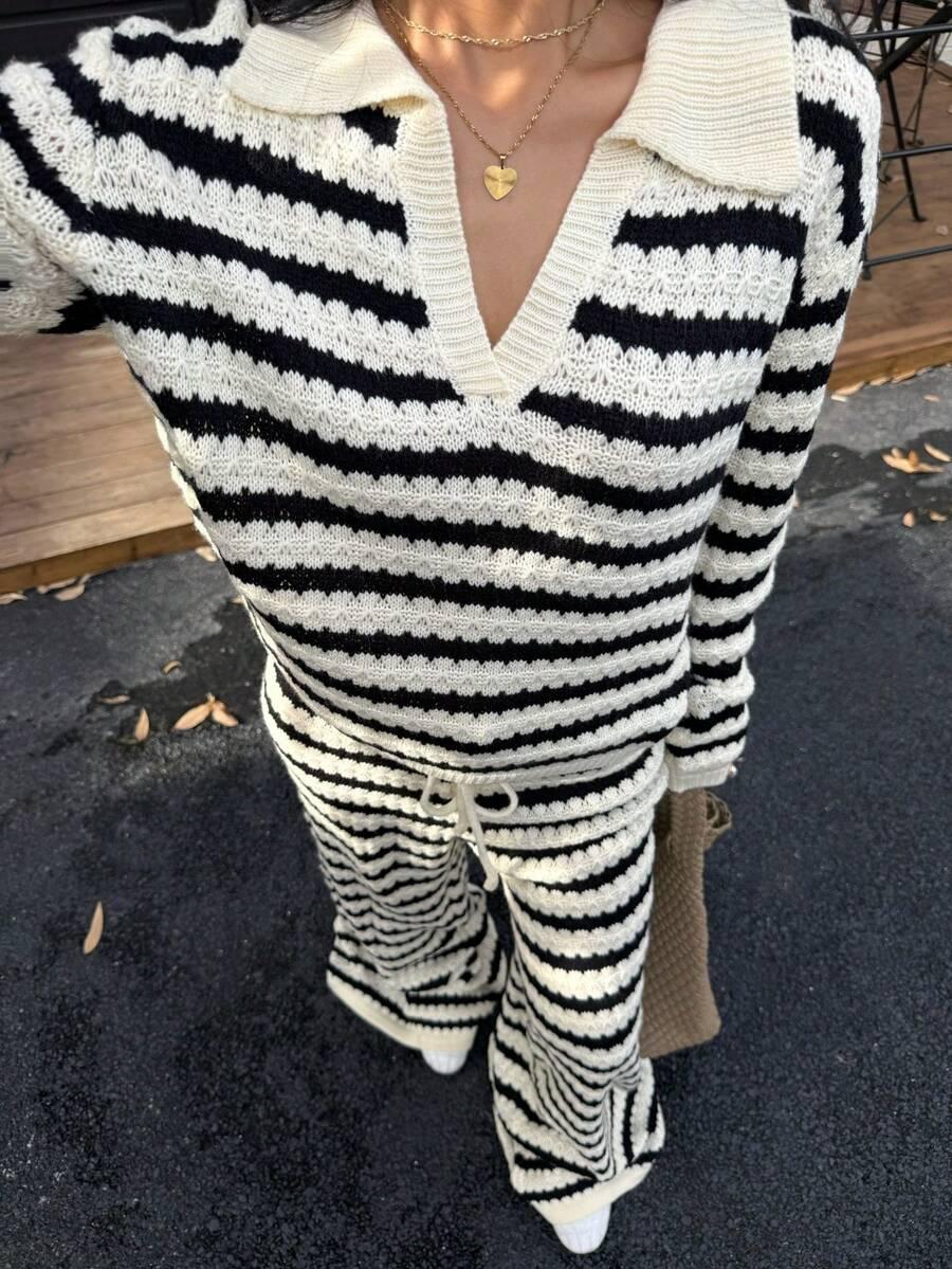 SWETER SPODNIE KOMPLET