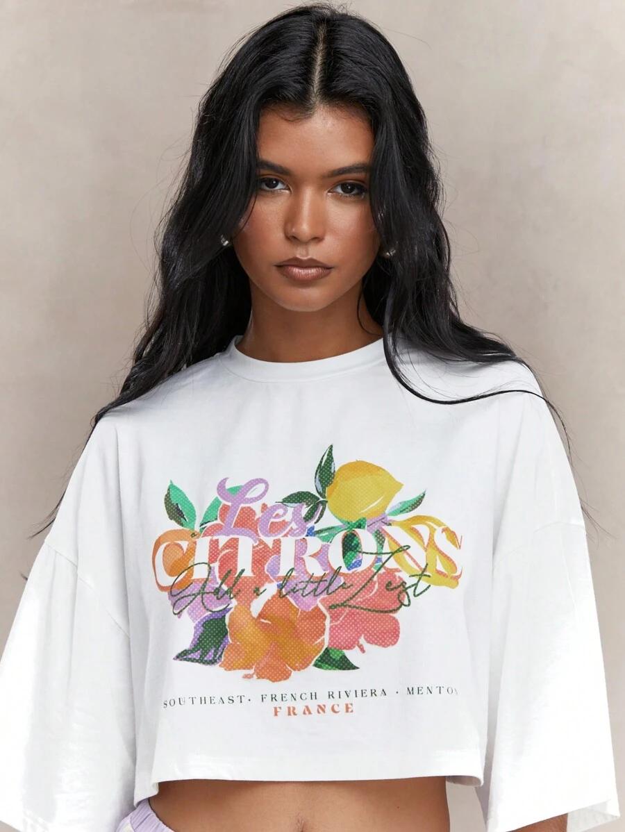 crop top print