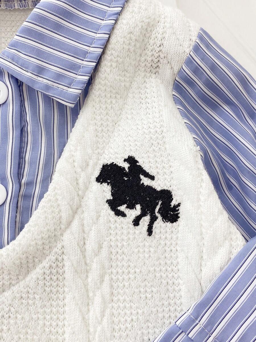 sweter koszula łączenie