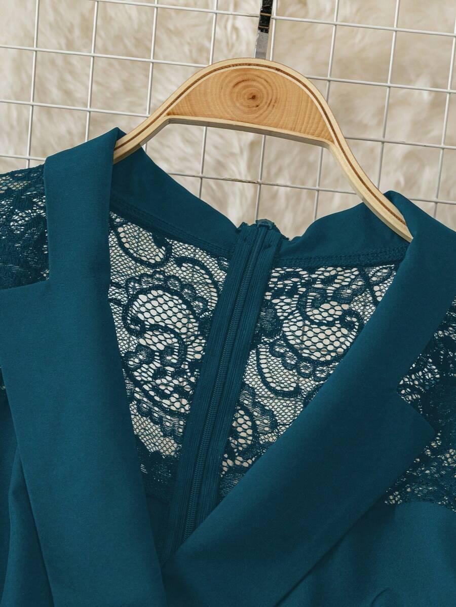 KOMBINEZON V-NECK KORONKA 
