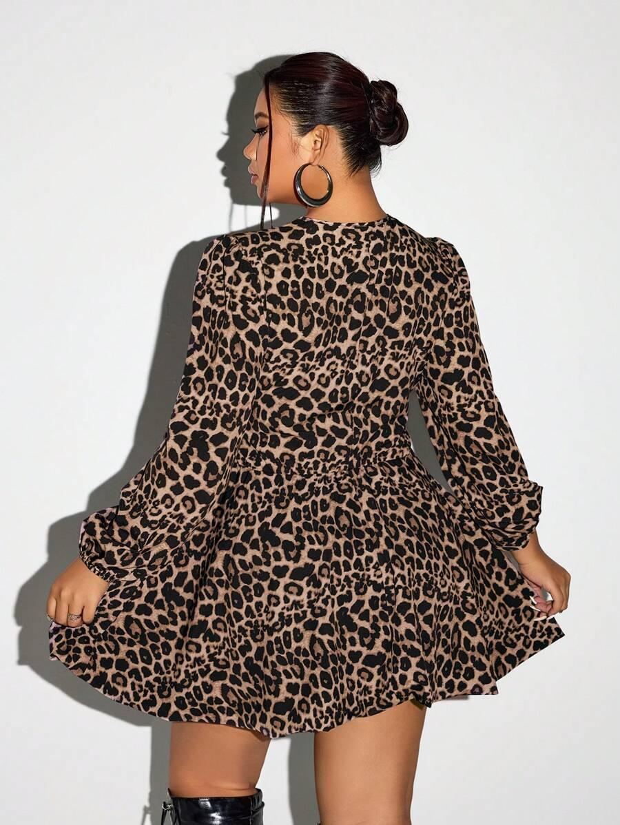 sukienka mini animal print