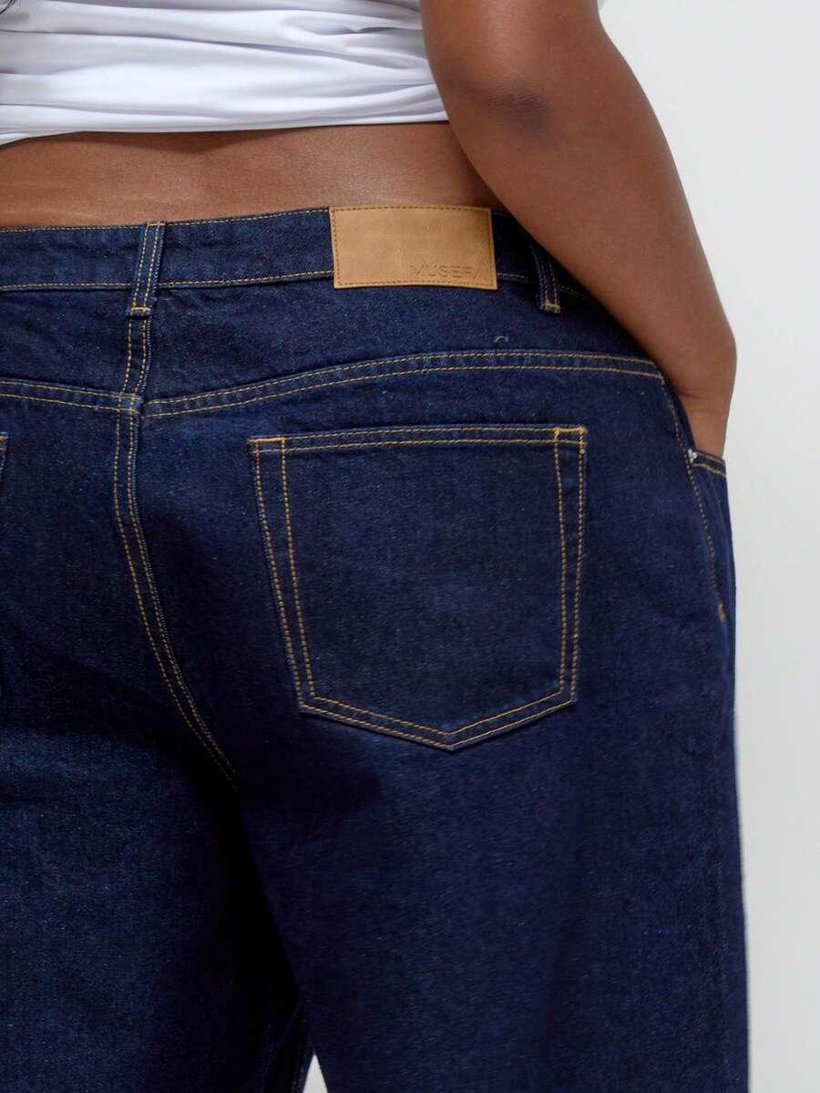 niebieskie jeansy casual